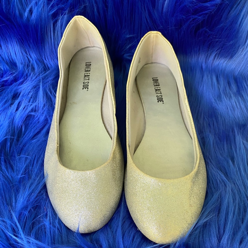 Lower East Side silver ballet flats